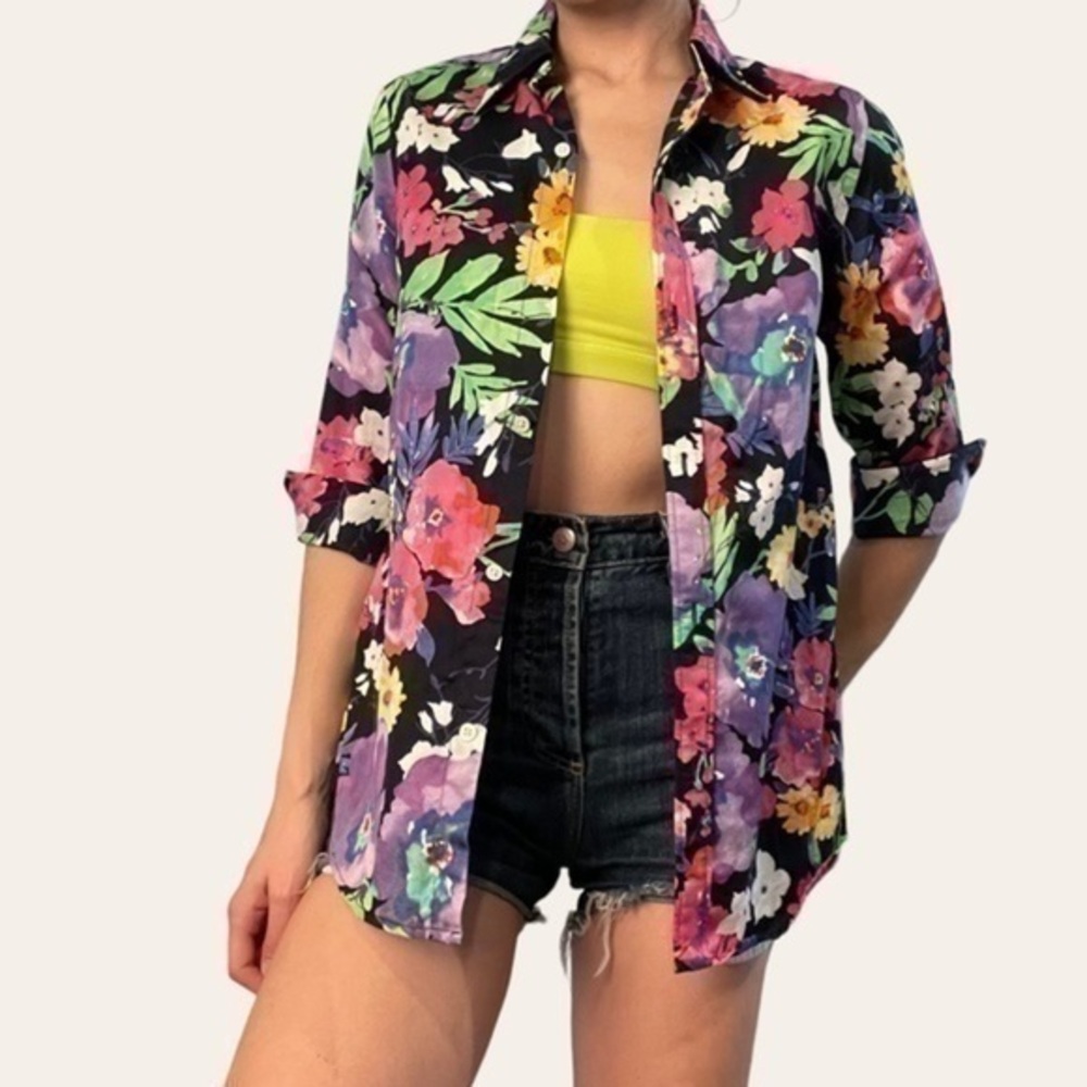 Lauren Ralph Lauren Floral Button Up 💕